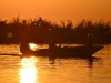Fishing at sunset