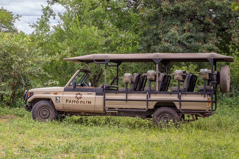 Pangolin Photo Safari Game Drive Vehicle in the Chobe Pangolin Photo Safari Game Drive Vehicle in the Chobe