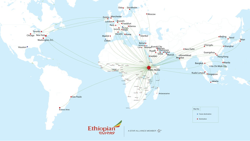 Ethiopian route Ethiopian route
