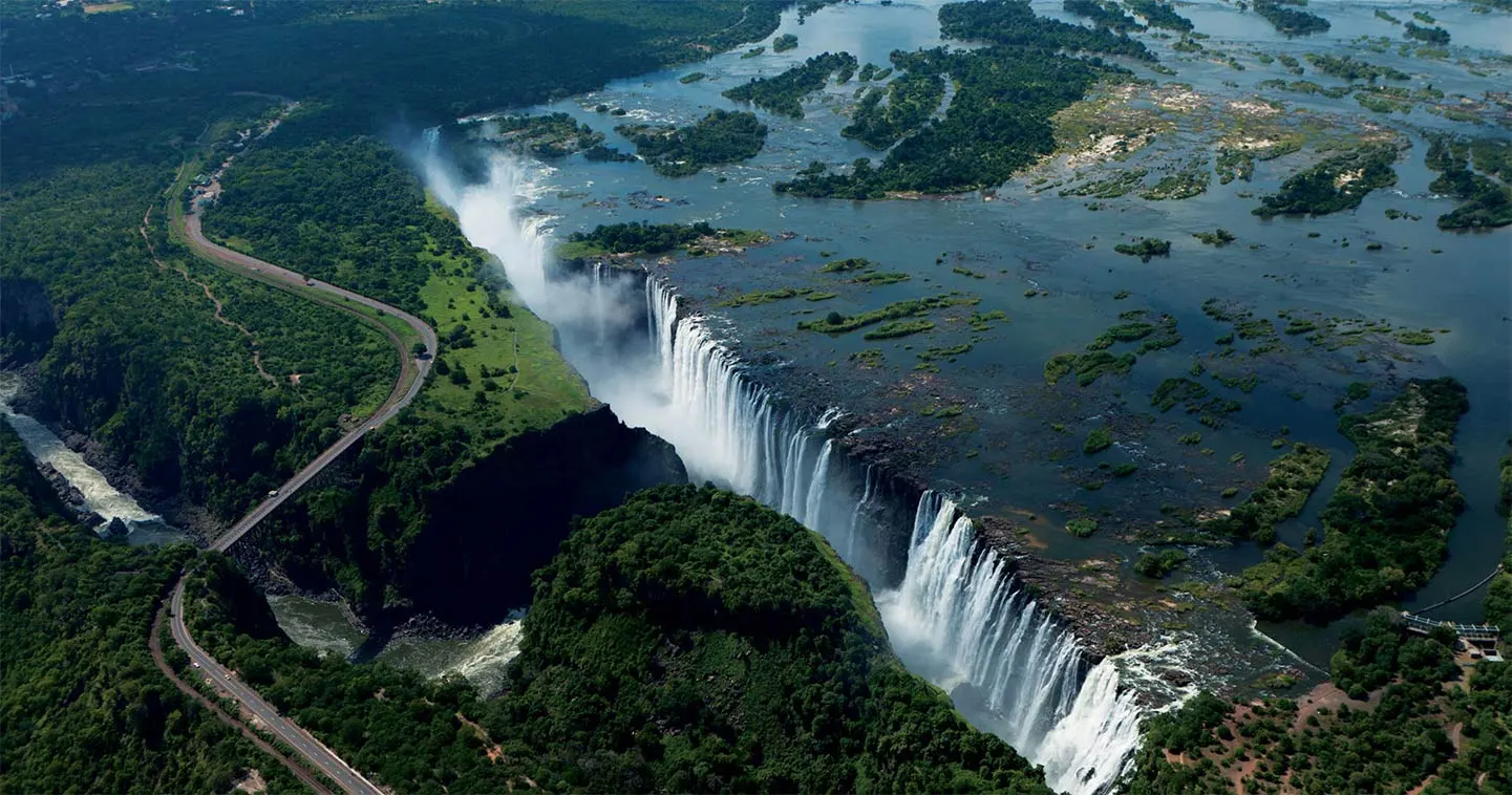 Victoria Falls + Livingstone Bridge