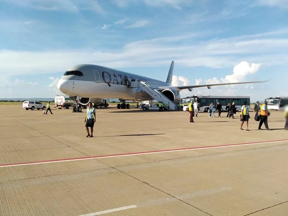 qatar airways at gaborone international airport