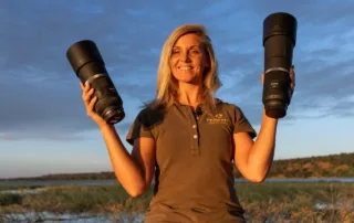 Sabine with the canon F11 RF lenses