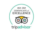 TripAdvisor certificate of excellence