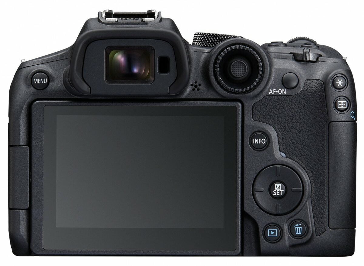 Back end of Canon EOS R7 Camera The Sling High Wing Variants