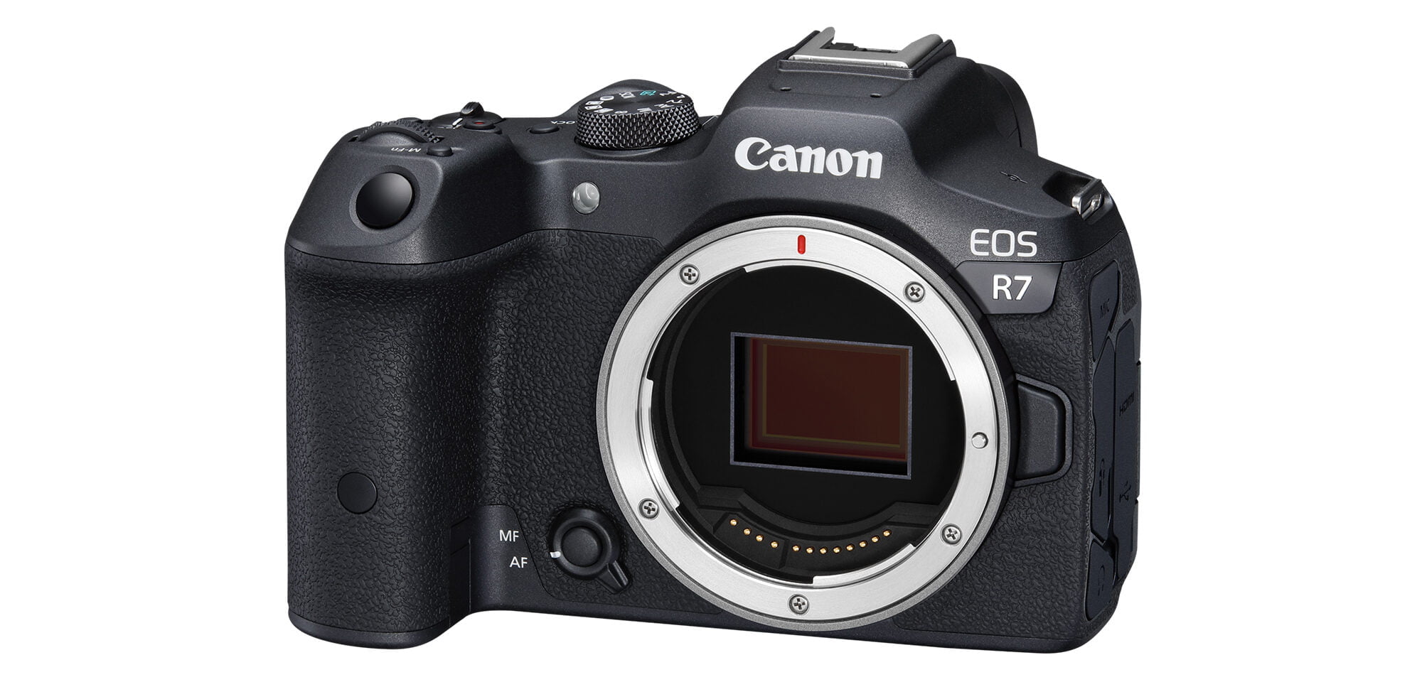 Canon EOS R7 Side Profile Guts and James inspect a Sling Fuselage