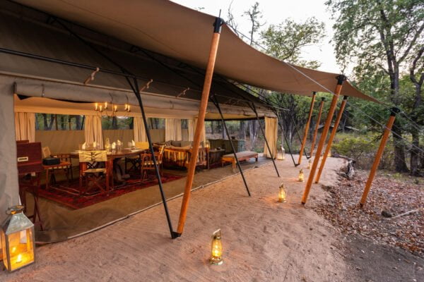 Main camp area at Okavango Explorers Camp.