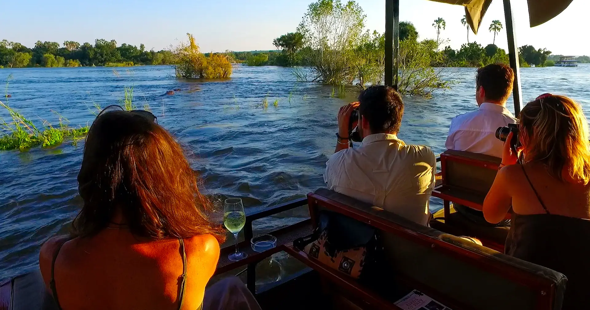 sunset cruise on the Zambezi