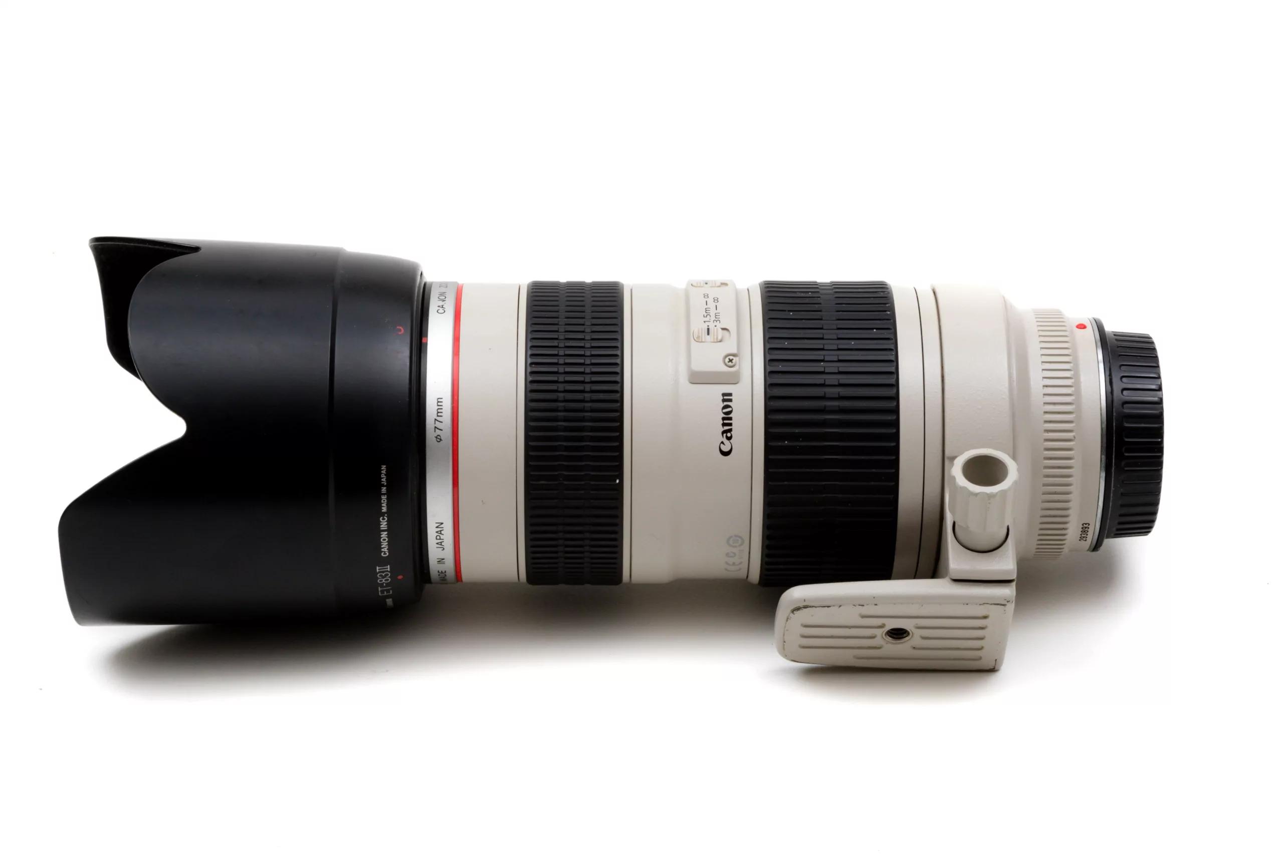 Canon Lens with a lens hood