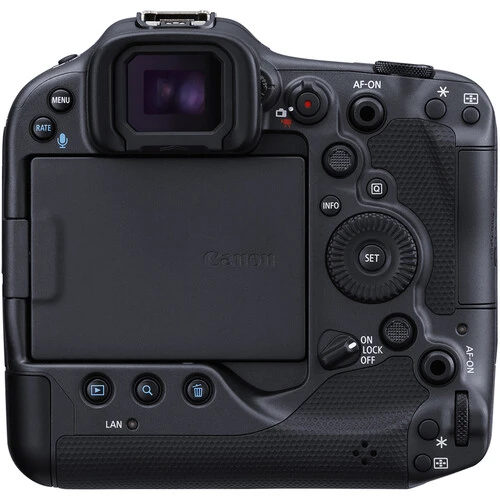 canon r3 back view