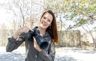 pangolin photo host janine krayer with olympus om system