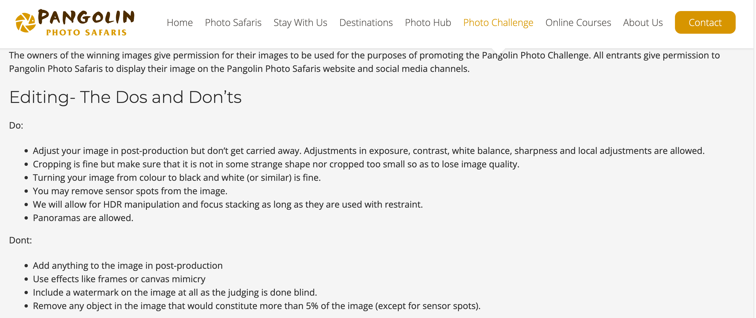 Edit Wildlife Photos - Pangolin Photo Challenge - Competition Rules