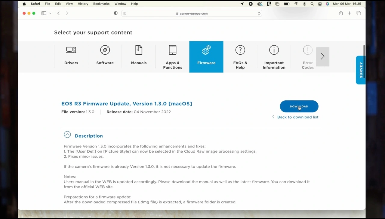 pangolin photo safaris firmware update blog canon firmware update Download your firmware updates