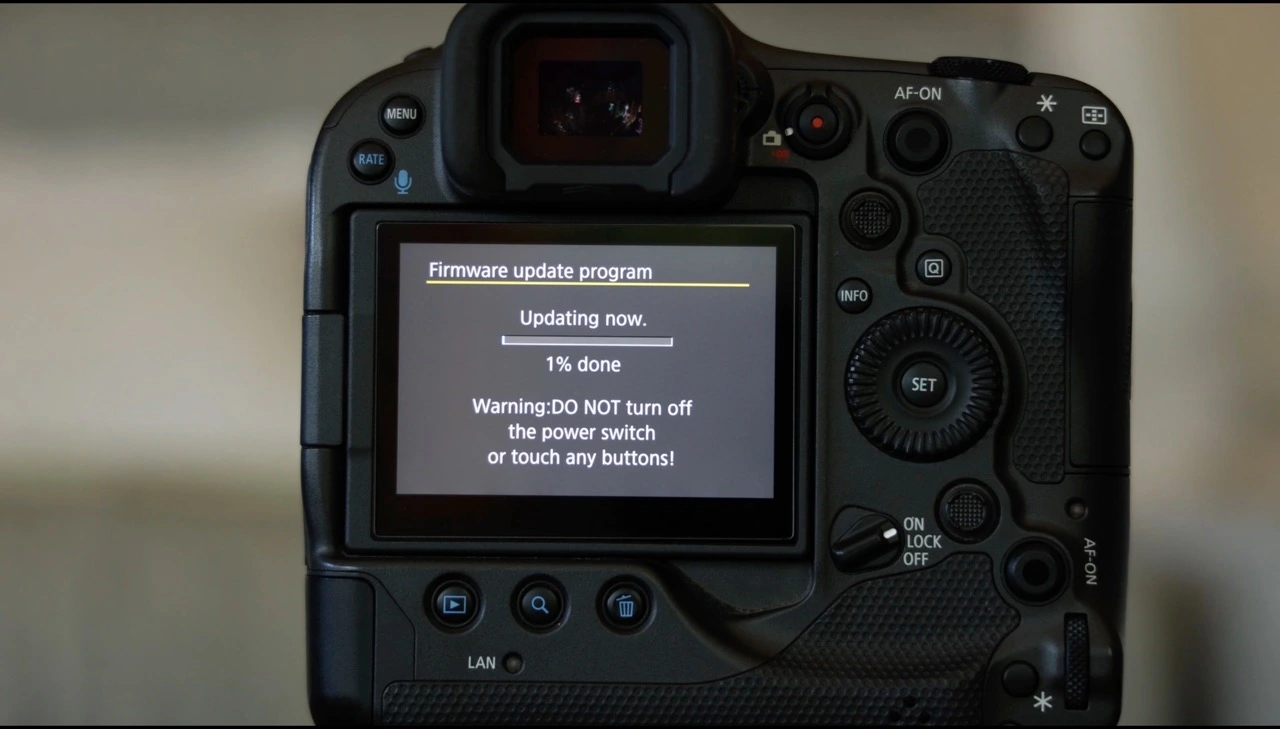 pangolin photo safaris firmware update blog firmware update program Firmware Update In Progress