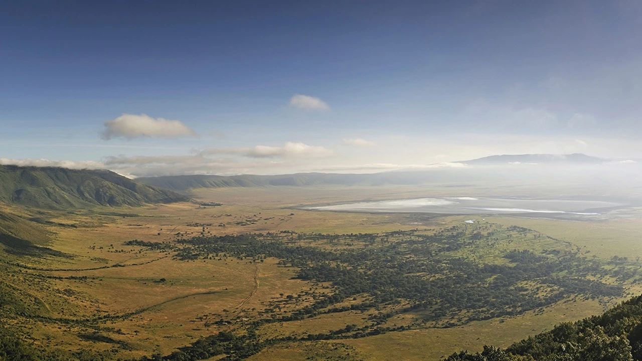 Ngorongoro Crater aerial view