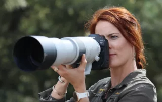 Janine Krayer testing the Canon 200 - 800mm lens for Wildlife Photography