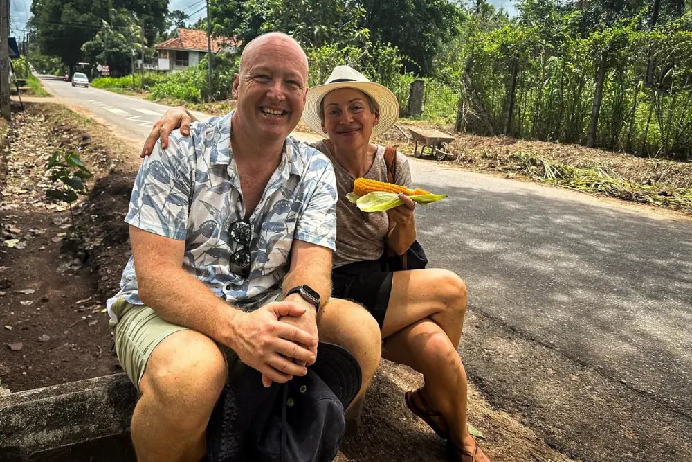 Toby and Claire in Sri Lanka An iconic wetland system
